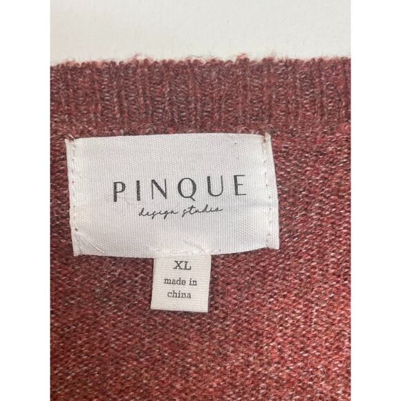 Pinque Womens Striped Pullover Crew Neck Sweater Long Sleeve Size XL Multicolor - Picture 4 of 6